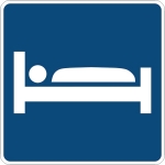 D9-9: LODGING SYMBOL 24X24