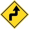 DNR325: UP - AND - OUT RIGHT SYMBOL 8X8 