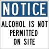 DNR347: NOTICE ALCOHOL NOT PERMITTED 10X10 
