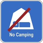 DNR404: NO CAMPING W/ NO CAMPING SYM 12X12