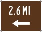 DNR420A: ARROW (R/L) WITH (# MI) 24X18