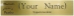 Nameplate Premium Brass-Gold, 10x2 - FENPBSGD10X2