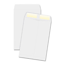 6x9 White Envelope, Latex Press &amp; Seal Closure