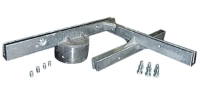 4-Way Street Marker HDW Set, 12" Blade Holder for 2-3/8" Rd Post 