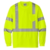 CornerStone ANSI 107 Class 3 Mesh Long Sleeve Pocket Tee 