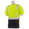 ERB Safety Class 2 Short Sleeve Black Bottom Pocket Tee 