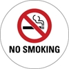 IPIH302: NO SMOKING DECAL WHITE 3RND 