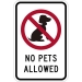 IPIP505: NO PETS ALLOWED W/ SYMBOL 12X18 - FIPIP505-12X18CPA