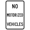 IPIP700: NO MOTORIZED VEHICLES 12X18 