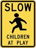 IPIW301: SLOW CHILDREN AT PLAY W/SYMBOL 18X24 