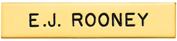 Blackinton J2 Name Bar 3" x 0.625" 