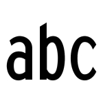 2" C Series Letters Lower Case Cut-Out Black