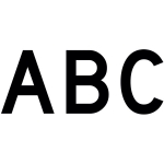 4" D Series Letters Upper Case Cut-Out Black