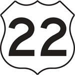 M1-4: U.S. ROUTE SIGN ( # ) 24X24