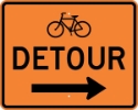 M4-9CR: BIKE DETOUR w/ ARROW RIGHT 