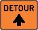 M4-9U: DETOUR W/ ARROW UP 30X24 