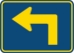 M5-1PL: ADV TURN ARW LEFT 30X21 - FM5-1PL-30X21