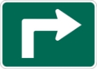 M5-1PR: BICYCLE RTE ADVANCE TURN ARROW RIGHT 12X9 