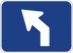 M5-2PL: ADV TURN ARROW 45 DEG LEFT 21X15 - FM5-2PL-21X15