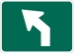 M5-2PL: ADV TURN ARROW 45 DEG LEFT 30X21 - FM5-2PL-30X21