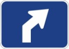 M5-2PR: ADV TURN ARROW 45 DEG RGHT 21X15 