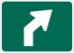 M5-2PR: ADV TURN ARROW 45 DEG RIGHT 30X21 - FM5-2PR-30X21