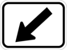 M6-2APL: DIRECT ARROW 45 DEG DOWN LEFT 21X15 