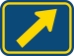 M6-2PR: DIRECTIONAL ARROW 45 DEG UP RGHT 21X15 - FM6-2PR-21X15
