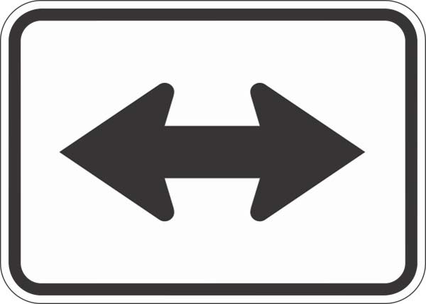 M6-4P: DIRECTIONAL ARROW DOUBLE 21X15 