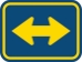 M6-4P: DIRECTIONAL ARROW DOUBLE 30X21 - FM6-4P-30X21