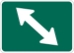M6-5PL: DIRECT ARROW DOUBLE UP LEFT 21X15 - FM6-5PL-21X15