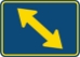 M6-5PL: DIRECT ARROW DOUBLE UP LEFT 30X21 - FM6-5PL-30X21