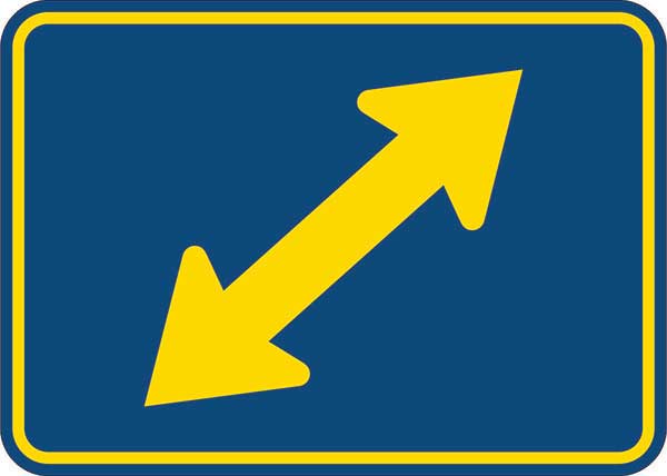M6-5PR: DIRECT ARROW DOUBLE UP RGHT 21X15 