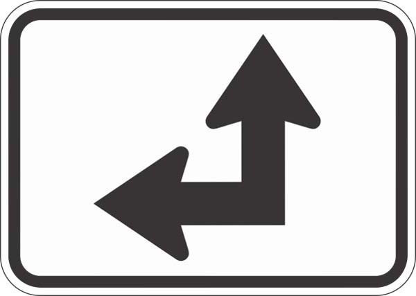 M6-6PL: DIRECT ARROW 90 DEG BENT LEFT 30X21 