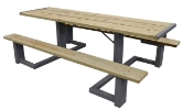 Heavy-Duty Picnic Table, Plastic Lumber 