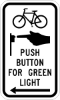 R10-26: BICYCLE PUSH BTN W/ ARW 9X15 