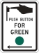 R10-4: PUSH BUTTON FOR GREEN W/ ARROW 9X12 - FR10-4-9X12