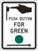 R10-4: PUSH BUTTON FOR GREEN W/ ARROW 9X12 - FR10-4-9X12