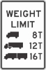 R12-5: WEIGHT LIMIT (#) T (#) T (#) T 36X48 