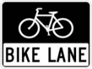 R3-17: BIKE LANE W/ SYMBOL 24X18 