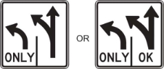 R3-8: ADV INTERSECT LANE USE CONTROL 30H 