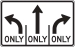 R3-8: ADV INTERSECT LANE USE CONTROL 36H - FR3-8-SIZEX36