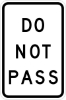R4-1: DO NOT PASS  12X18 