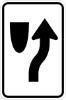 R4-7: KEEP RIGHT SYMBOL  12X18 