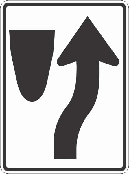 R4-7: KEEP RIGHT SYMBOL 18X24 