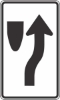R4-7C: NARROW KEEP RIGHT SYMBOL 18X30 