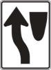 R4-8: KEEP LEFT SYMBOL 18X24 