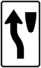 R4-8C: NARROW KEEP LEFT SYMBOL 18X30 