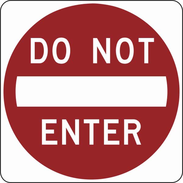 R5-1: DO NOT ENTER 30X30 