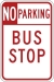 R7-107: NO PARKING (TEXT) 12X18 - FR7-107-12X18